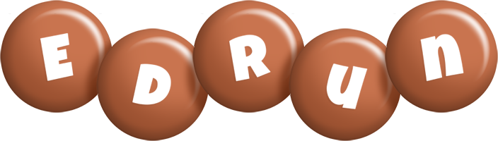 Edrun candy-brown logo