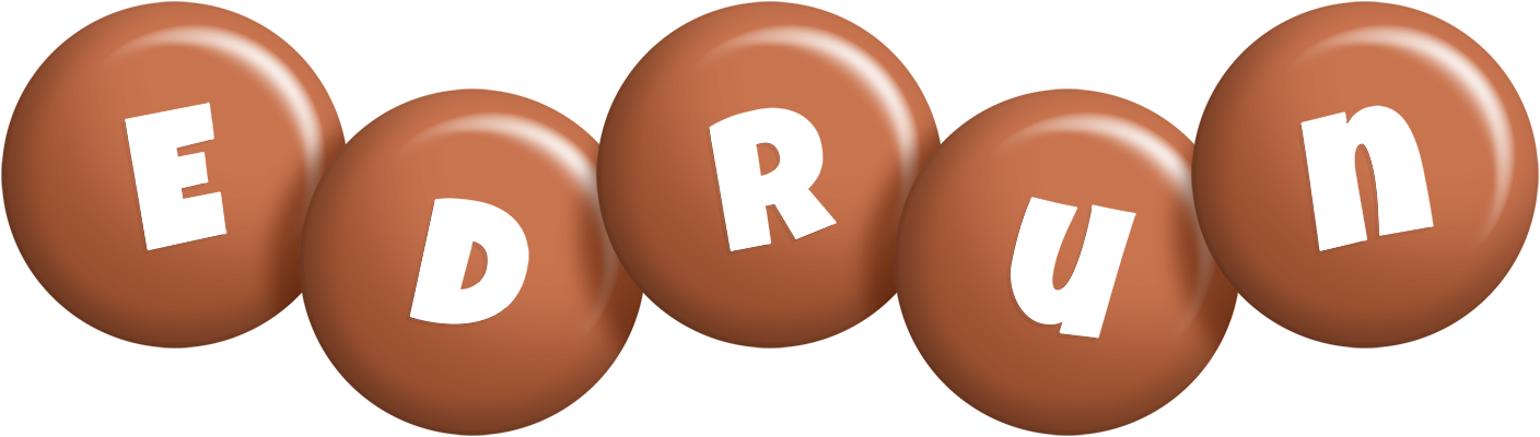 Edrun candy-brown logo