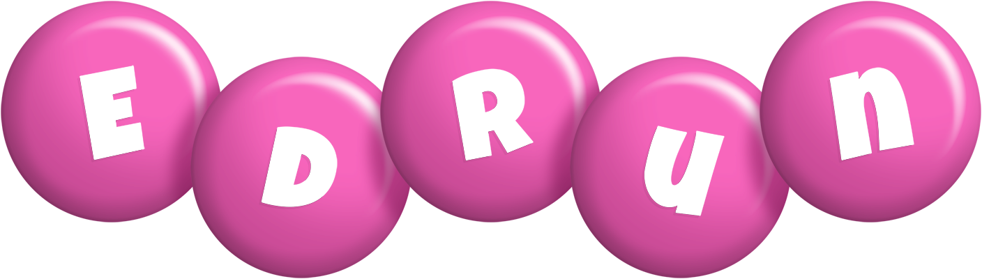 Edrun candy-pink logo