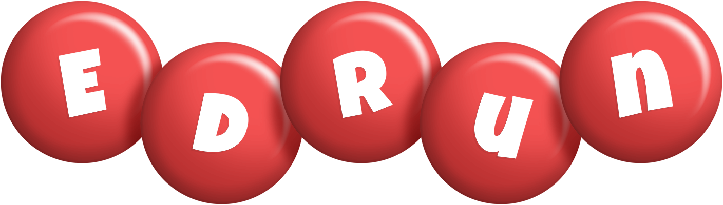 Edrun candy-red logo