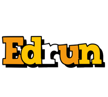 Edrun cartoon logo