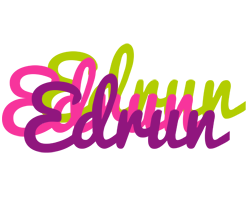 Edrun flowers logo