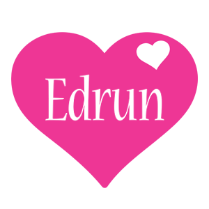 Edrun love-heart logo