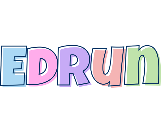 Edrun pastel logo