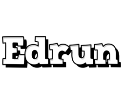 Edrun snowing logo