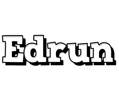 Edrun snowing logo