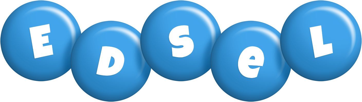 Edsel candy-blue logo