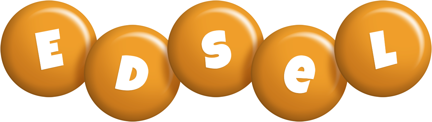 Edsel candy-orange logo