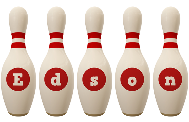 Edson bowling-pin logo