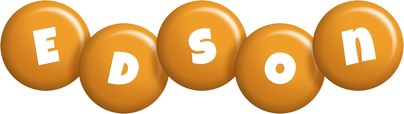 Edson candy-orange logo