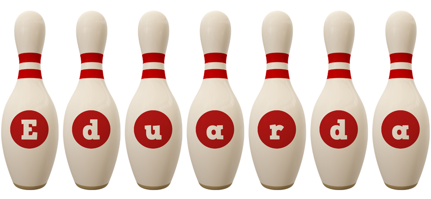 Eduarda bowling-pin logo