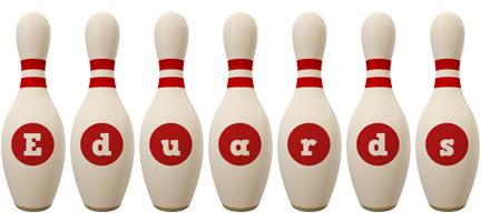 Eduards bowling-pin logo