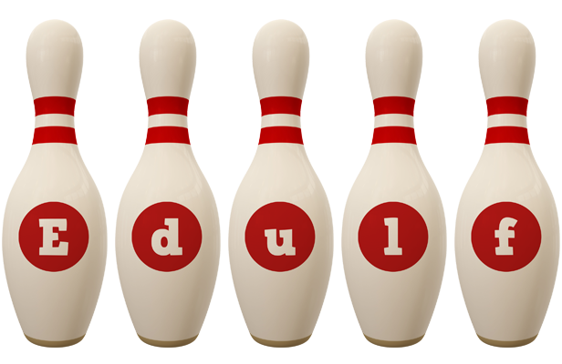 Edulf bowling-pin logo