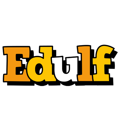 Edulf cartoon logo