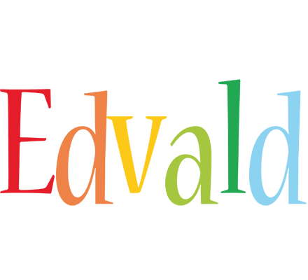 Edvald birthday logo
