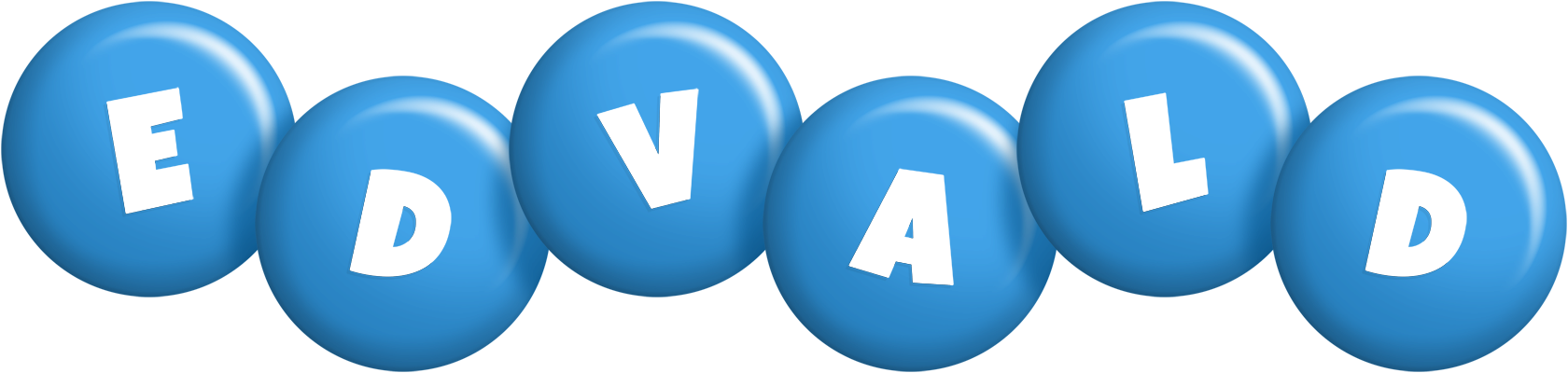 Edvald candy-blue logo