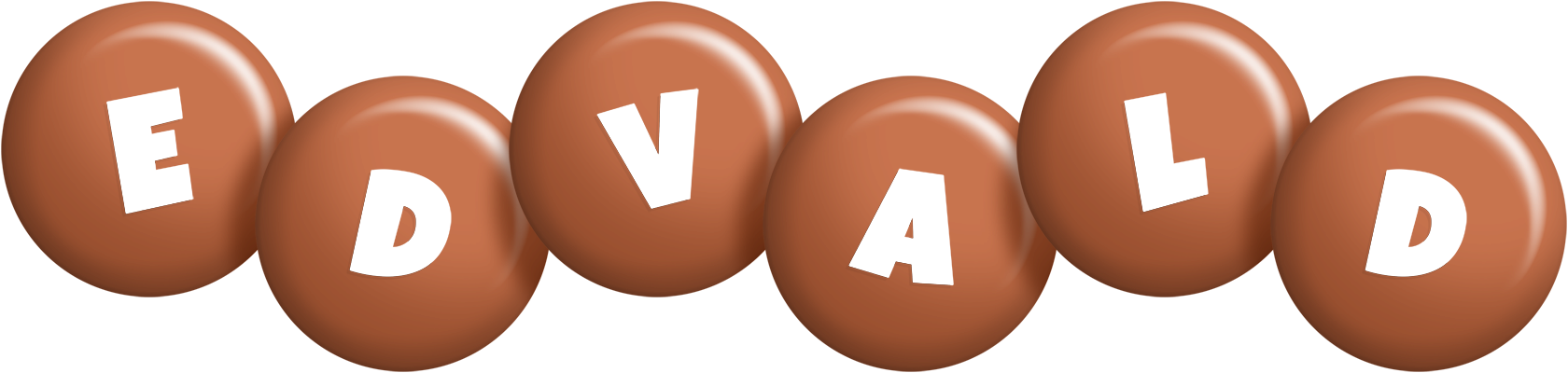 Edvald candy-brown logo