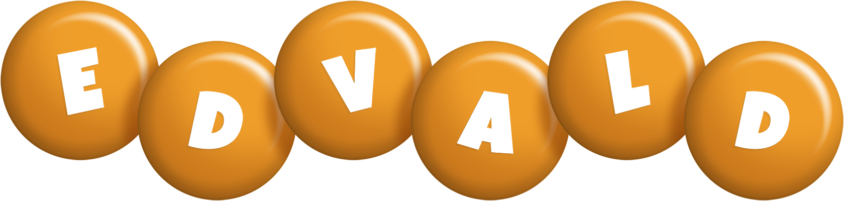Edvald candy-orange logo