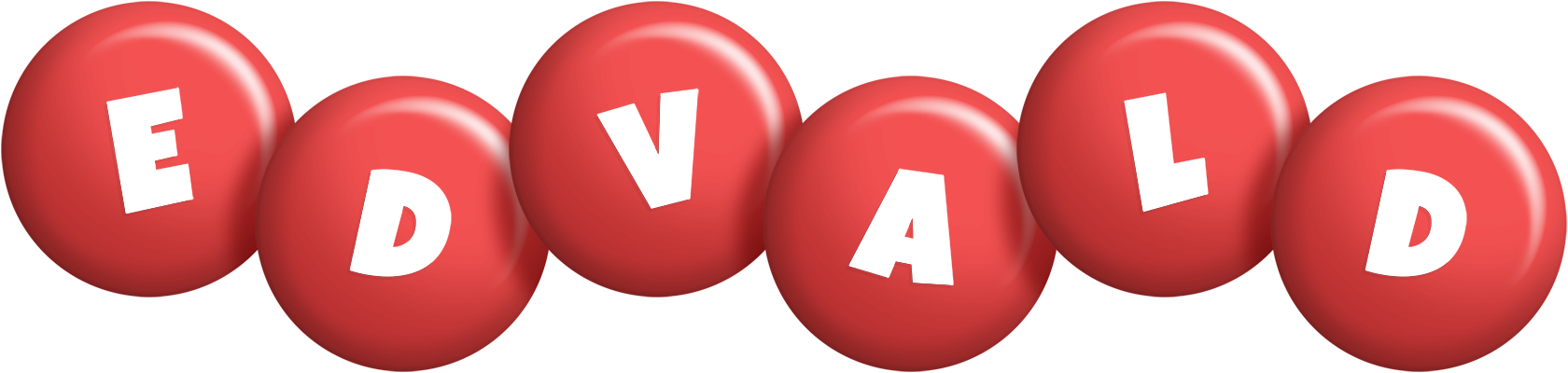 Edvald candy-red logo