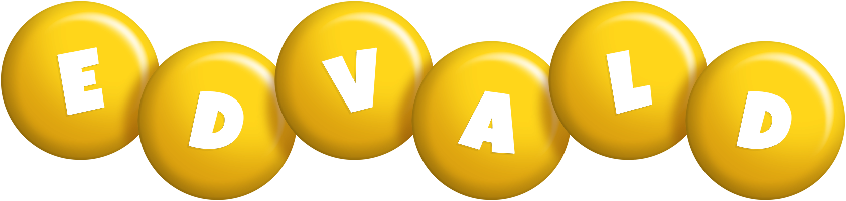 Edvald candy-yellow logo