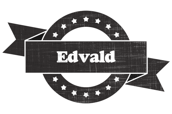 Edvald grunge logo