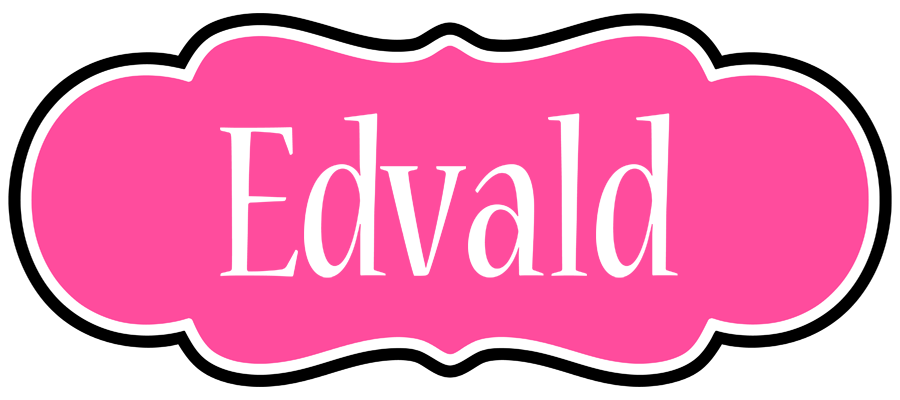 Edvald invitation logo