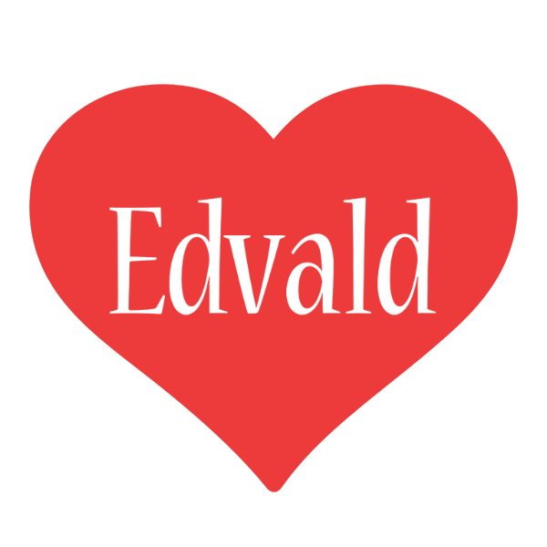 Edvald love logo