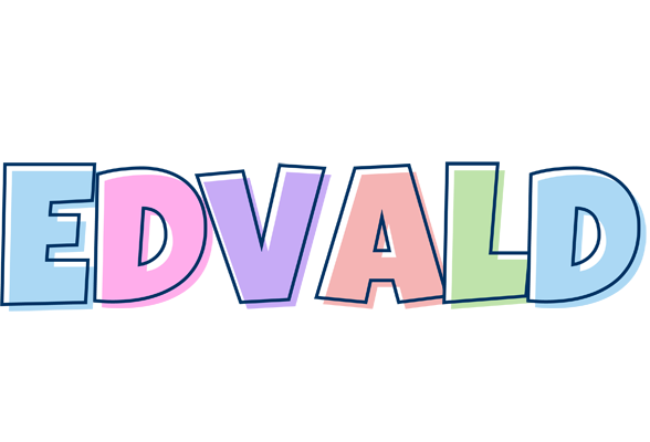 Edvald pastel logo
