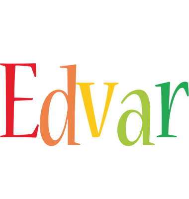 Edvar birthday logo