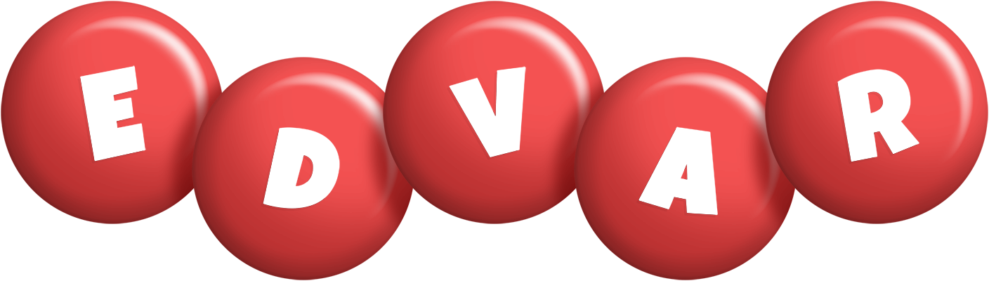 Edvar candy-red logo