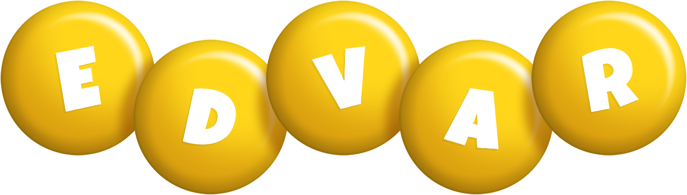 Edvar candy-yellow logo