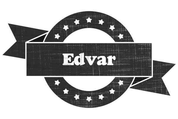 Edvar grunge logo