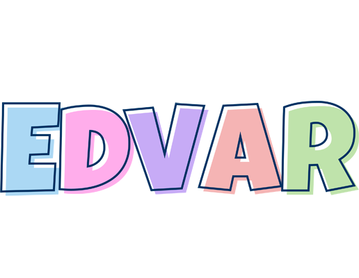 Edvar pastel logo