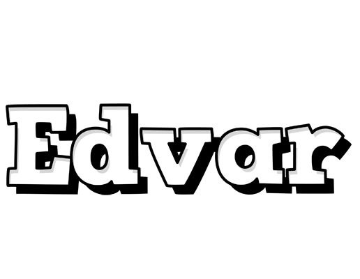 Edvar snowing logo