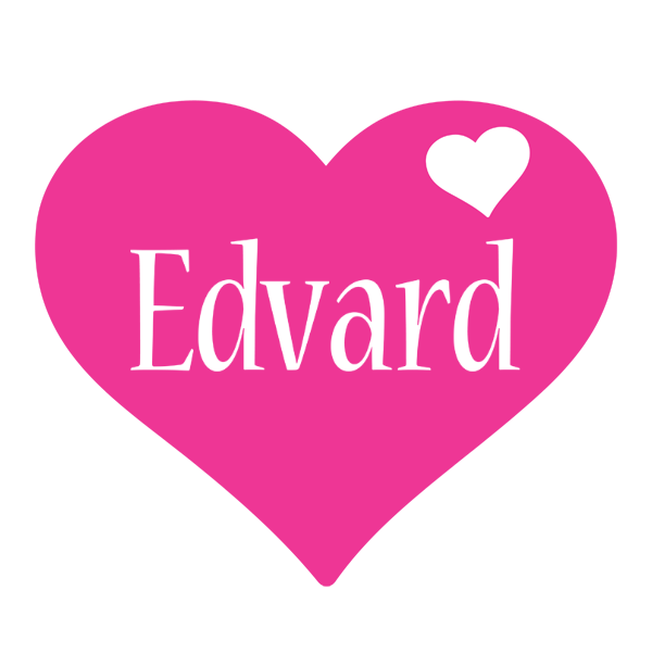 Edvard love-heart logo