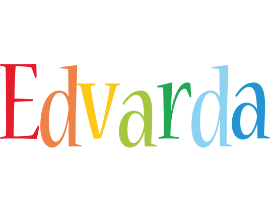 Edvarda birthday logo