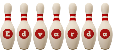 Edvarda bowling-pin logo