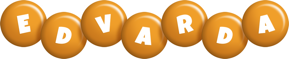 Edvarda candy-orange logo