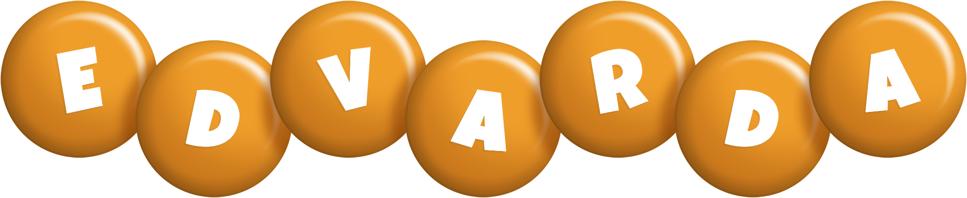 Edvarda candy-orange logo
