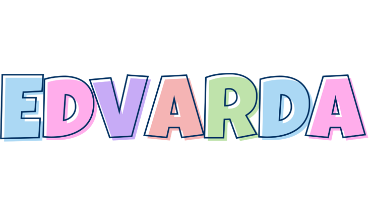 Edvarda pastel logo