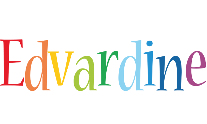 Edvardine birthday logo