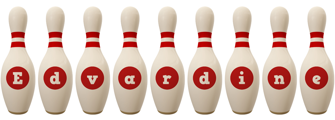 Edvardine bowling-pin logo