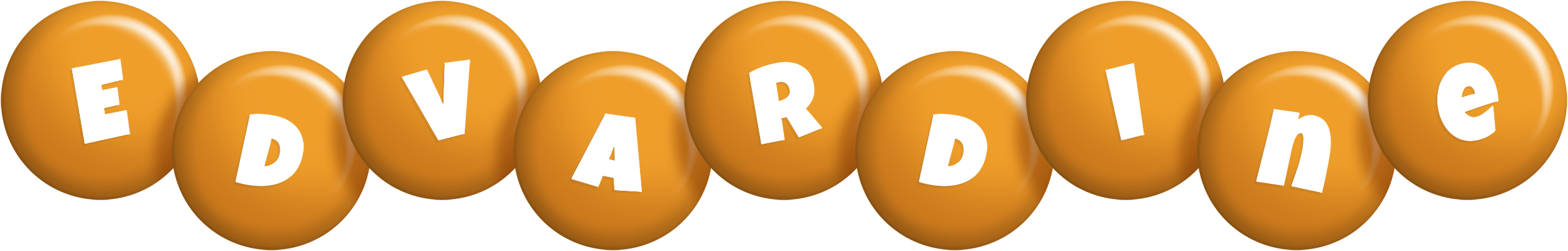 Edvardine candy-orange logo