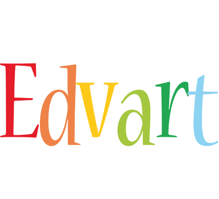 Edvart birthday logo