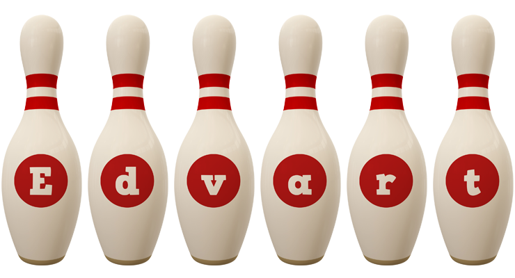 Edvart bowling-pin logo