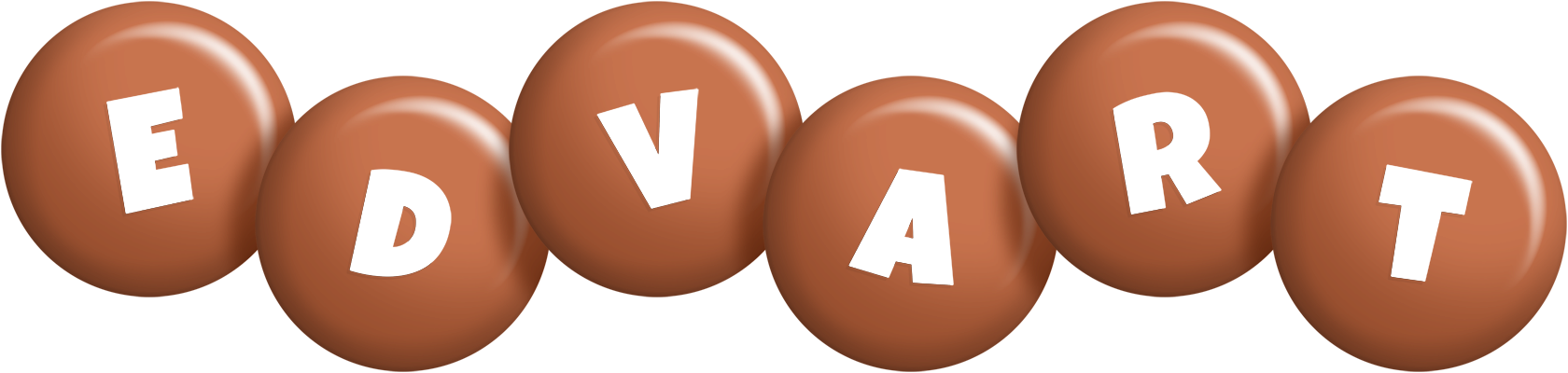 Edvart candy-brown logo