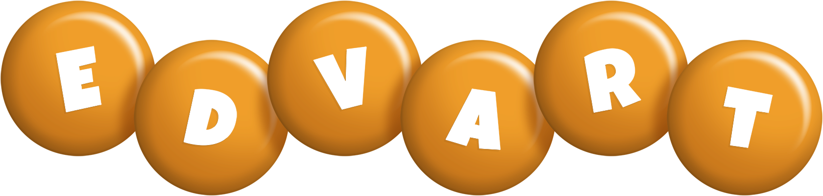 Edvart candy-orange logo