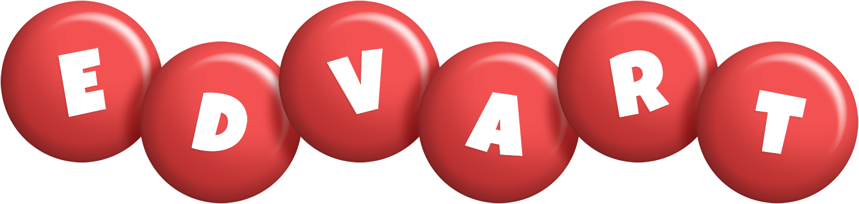 Edvart candy-red logo