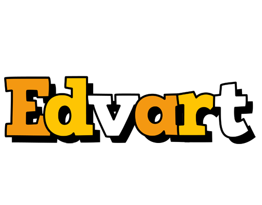 Edvart cartoon logo