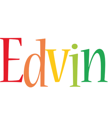 Edvin birthday logo